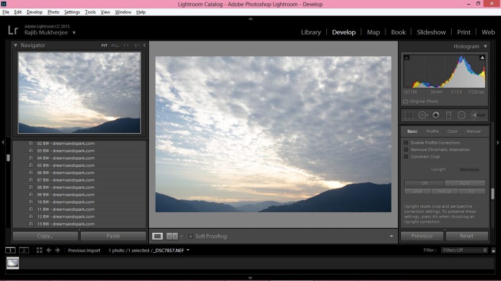 How to give your landscape images a purple contrasty effect