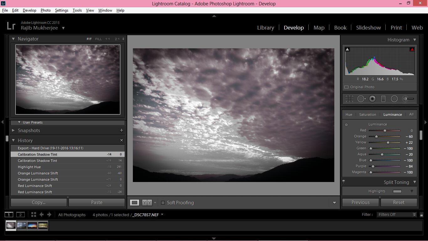 How to give your landscape images a purple contrasty effect – photo 6