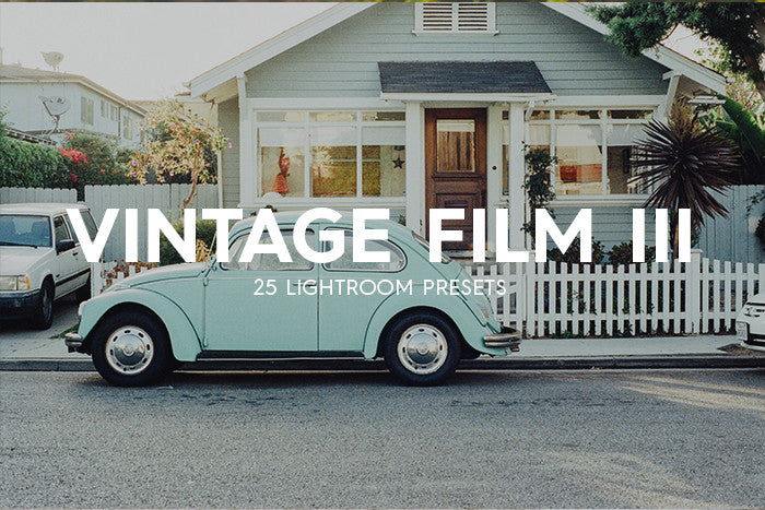 25 Vintage Film III Lightroom Presets: product cover