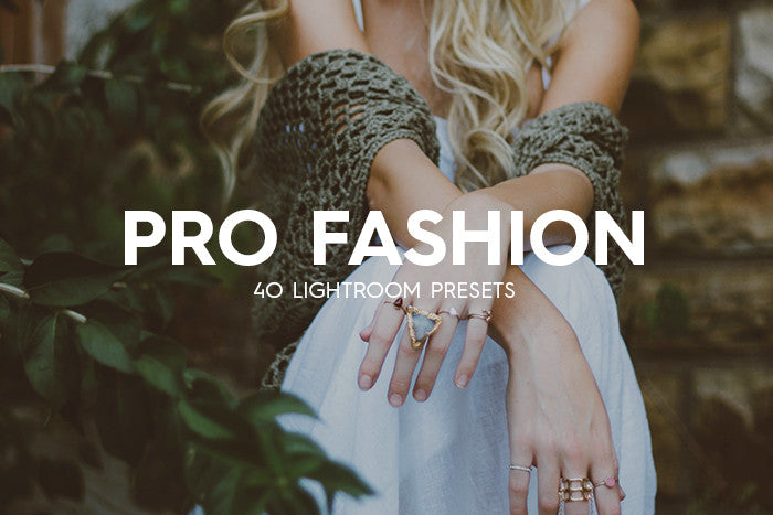 40 Pro Fashion Lightroom Presets: product cover